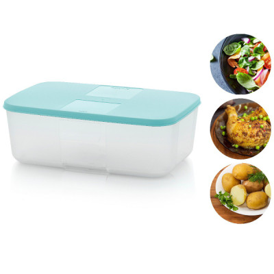 Контейнер Система холодильник 1,5л Tupperware с голубой кришкой Контейнер Система холодильник 1,5л Tupperware с голубой кришкой