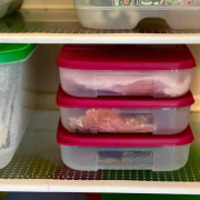 Контейнер Система холодильник 650мл Tupperware с голубой крышкой