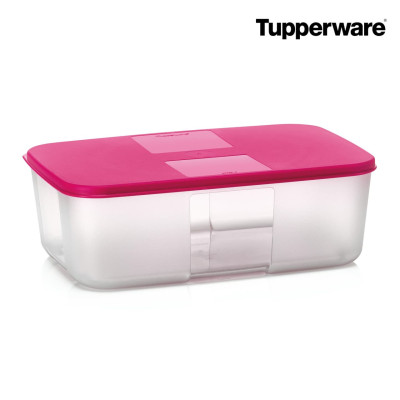 Контейнер Система холодильник 1,5л Tupperware c розовой крышкой Контейнер Система холодильник 1,5л Tupperware c розовой крышкой