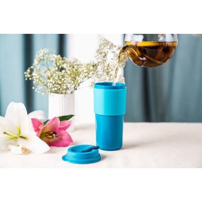 Стакан Всегда с собой 490мл Tupperware голубой Стакан Всегда с собой 490мл Tupperware голубой