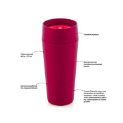 Термостакан 470мл Tupperware розовый