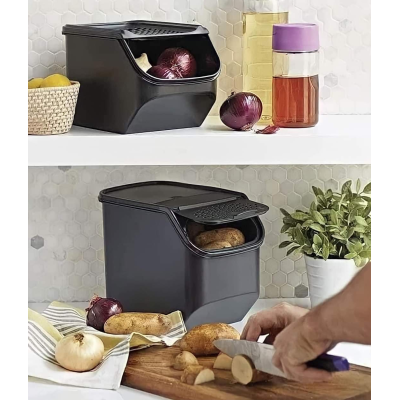 Контейнер Свежесть 5,5л для корнеплодов Tupperware черный Контейнер Свежесть 5,5л для корнеплодов Tupperware черный