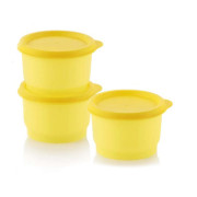 Набор закусочных стаканчиков 125мл Tupperware 3 шт желтые