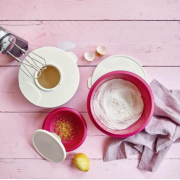 Замесочное блюдо Профи 6л Tupperware розовое