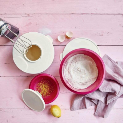 Замесочное блюдо Профи 3,5л Tupperware розовое Замесочное блюдо Профи 3,5л Tupperware розовое